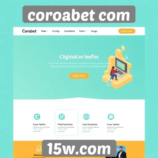 Interface do site Coroabet com é amigável e intuitiva