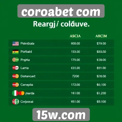 Opções de pagamento oferecidas pelo coroabet com